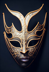 Creepy masquerade mask, Spooky costume