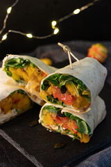 Kürbis Wraps
