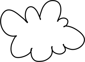 Children Draw Cloud Doodle