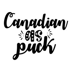 Canadian As Puck