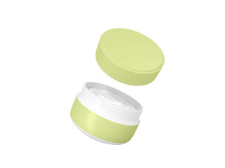 Transparent Beauty Cosmetic Cream Container Image