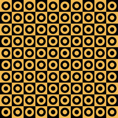 Abstract circles optical illusion seamless pattern