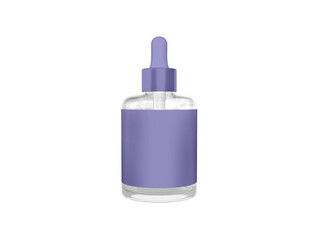 Transparent Cosmetic Skin Oil Bottle Image