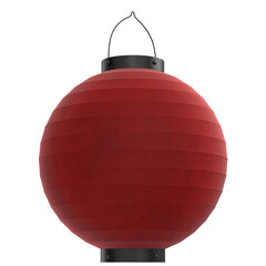 3D rendering illustration of a Japanese paper lantern
