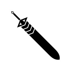 black and white sword illustration