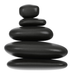 3D rendering illustration of Japanese zen stones