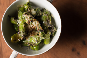 Charred peppers 