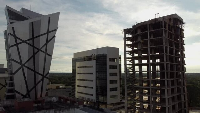 Buildings near the 4th ring road in the city of Santa Cruz de la Sierra, Bolivia