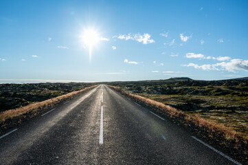 Fototapeta premium Icelandic road