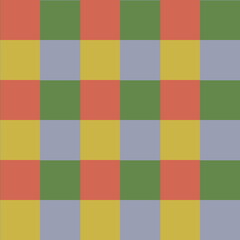 Colorful plaid windowpane tartan checks, seamless pattern. Design for dress, skirt, shirt, jacket, other modern fashion textile print.