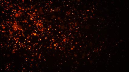 燃え上がる火の粉、火花の背景。