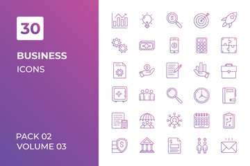 Fototapeta na wymiar Business icons collection. Set vector line with elements for mobile concepts and web apps. Collection modern icons.