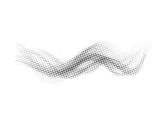 Halftone Background. Gradient Halftone dots wave abstract background. Data technology wave background. 