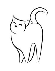 The symbol of stylized kitty. 