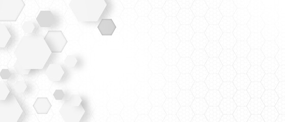Abstract white and grey geometric technology digital hi tech concept and Futuristic design background