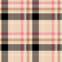 Plaid Seamless Pattern with Texture Detail