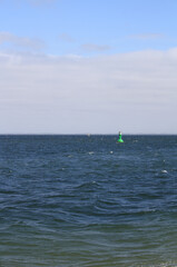 Green buoy in the North Sea off List