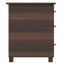 3D rendering illustration of a bedside table