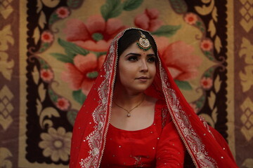 punjabi girl wearing traditional dress