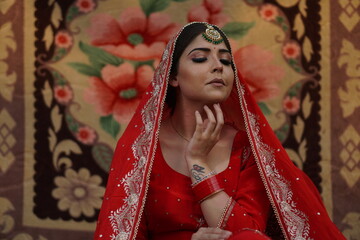 punjabi girl wearing traditional dress
