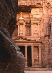 The splendor of the moment, from the city of mountains and desert, Petra