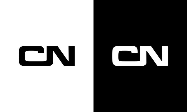 letter cn logo design