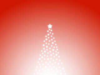 星型クリスマスツリーイルミネーション：赤