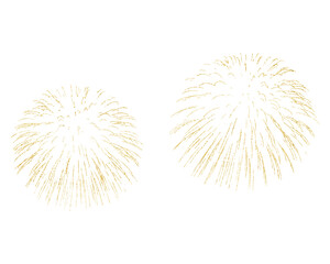 Golden firework texture, thin brush stroke lines. Isolated png illustration, transparent background. Design element for overlay, montage, collage. Happy new year concept.