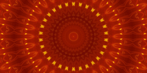 Digitaler Fractal Mandala Hintergrund Design für Druck und Layout