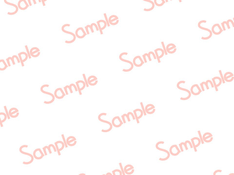 手書きウォーターマークSample：柄赤