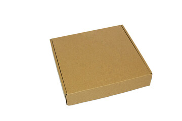 Cardboard box isolated on white background