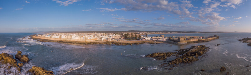 Aerial panorama of Essaouira city