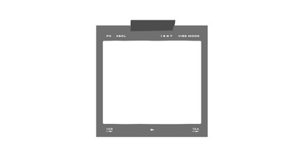 film strip icon isolated on transparent background. tape photo film strip frame, Video Film strip roll,