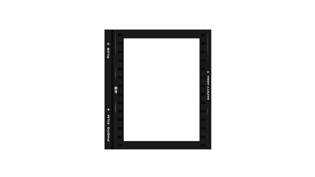 film strip icon isolated on transparent background. tape photo film strip frame, Video Film strip roll,