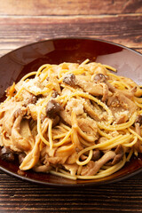 きのこの和風スパゲッティー