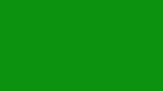 Metal lines transitions on a green screen. Metal line transitions with key color. Color key background.