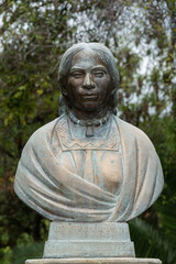 Fototapeta na wymiar Statue of Brigida García, mother of Benito Juarez, Mexico