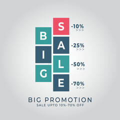 Big sale promotion vector illustration
