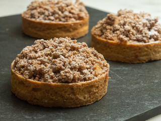 apple tart on a plate