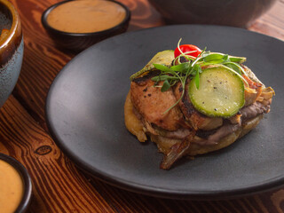 mexican food gourmet sope carnitas 