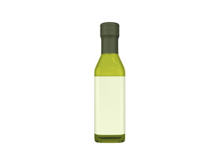 Transparent Olive Oil Glass Bottle Image