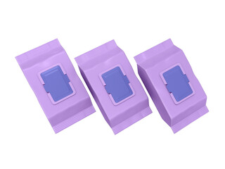 Transparent Baby Wipes Packet Image