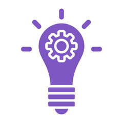 Fototapeta premium Idea Multicolor Glyph Icon