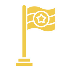 Flag Multicolor Glyph Icon