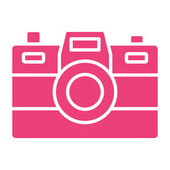 Camera Multicolor Glyph Icon