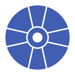 Fototapeta premium Cd Multicolor Glyph Icon