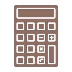 Calculator Multicolor Glyph Icon