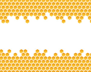 Honeycomb monochrome honey pattern.  stock illustration.