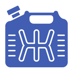 Fuel Multicolor Glyph Icon