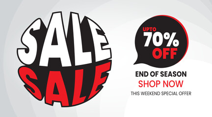 sale banner template design.vector illustration